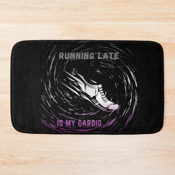 Item preview, Running late is my cardio, Asexual Flag , running shoe in motion graphic, cardio, run, running, gym, funny, funny lgbtq  designed and sold by PrideBeProud.