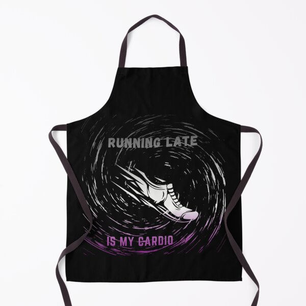 Item preview, Running late is my cardio, Asexual Flag , running shoe in motion graphic, cardio, run, running, gym, funny, funny lgbtq designed and sold by PrideBeProud.