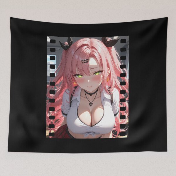 Item preview, Sexy Manga Girl with Cleavage Movie Scene Fan Art designed and sold by Hungry-Murphy.