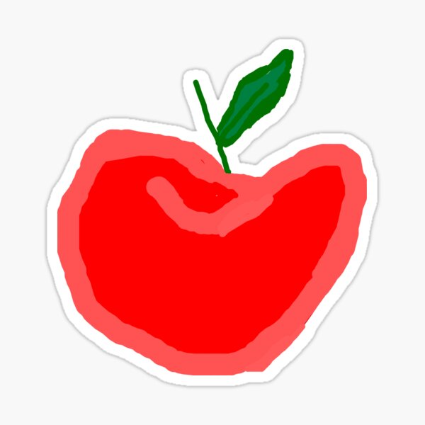 red apple  Sticker