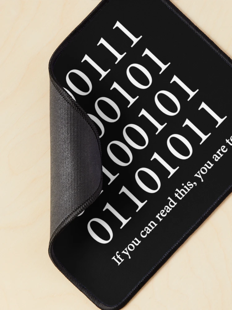 Thumbnail 2 of 5, Mouse Pad, Binary Code - Funny Programmer & Computer Science Coding Gift designed and sold by ScienceCorner.