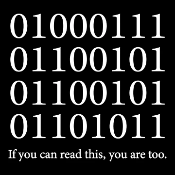 Artwork thumbnail, Binary Code - Funny Programmer & Computer Science Coding Gift by ScienceCorner