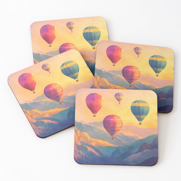 Item preview, Hot Air Balloon Over Mountains designed and sold by Alin Richard Iovănuț.