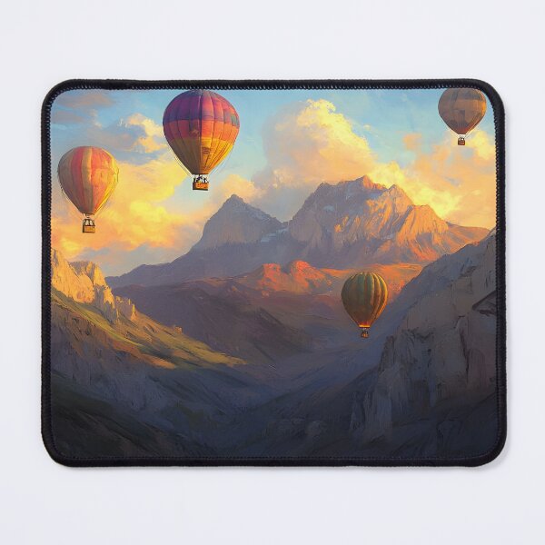 Item preview, Hot Air Balloon Over Mountains designed and sold by Alin Richard Iovănuț.