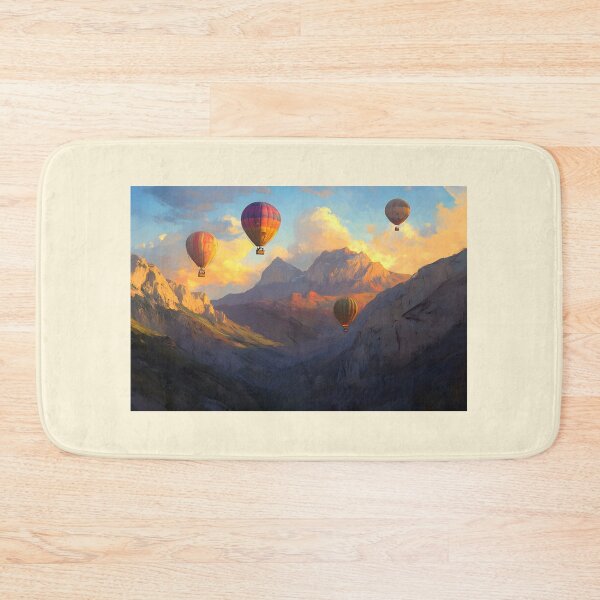 Item preview, Hot Air Balloon Over Mountains designed and sold by Alin Richard Iovănuț.