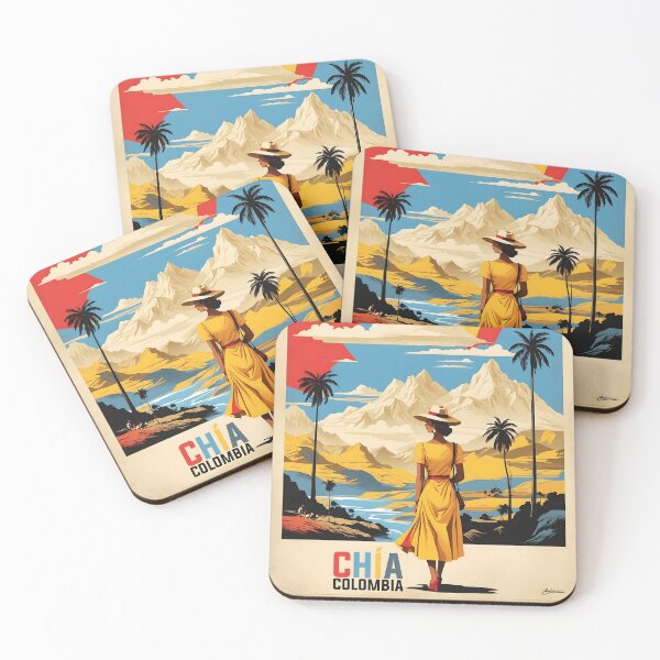 Item preview, Chia Colombia Colombia Retro Vintage Poster Tourism  designed and sold by TravelersGems.