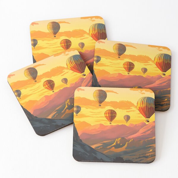 Item preview, Hot Air Balloon Over Mountains designed and sold by Alin Richard Iovănuț.