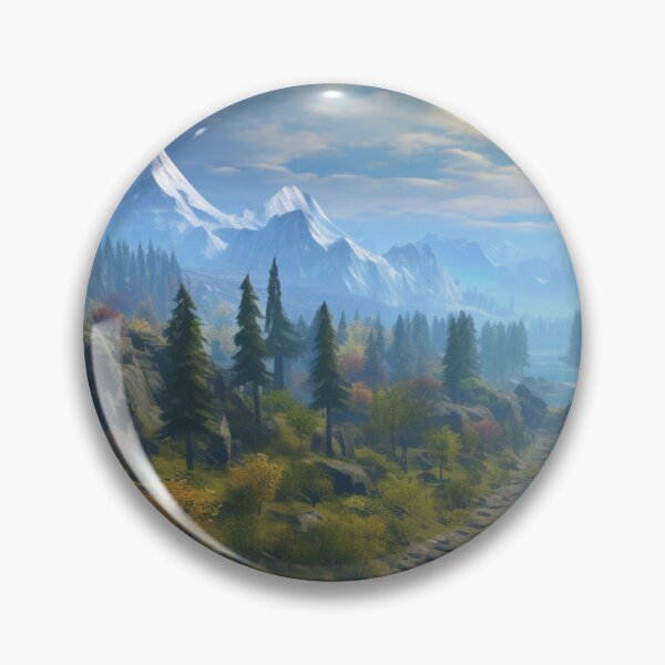 Item preview, Mountain landscape puzzle Winter Mountains Snow Landmark designed and sold by The Art of Kkatarynka.