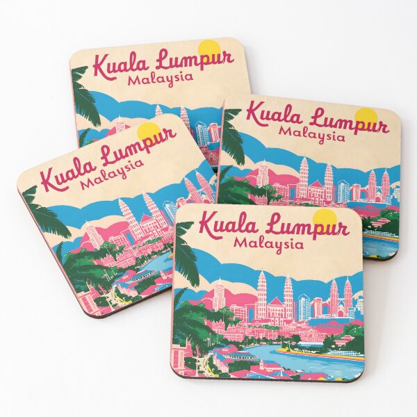 Item preview, Kuala Lumpur Malaysia Vintage Travel Tourism designed and sold by TravelersGems.