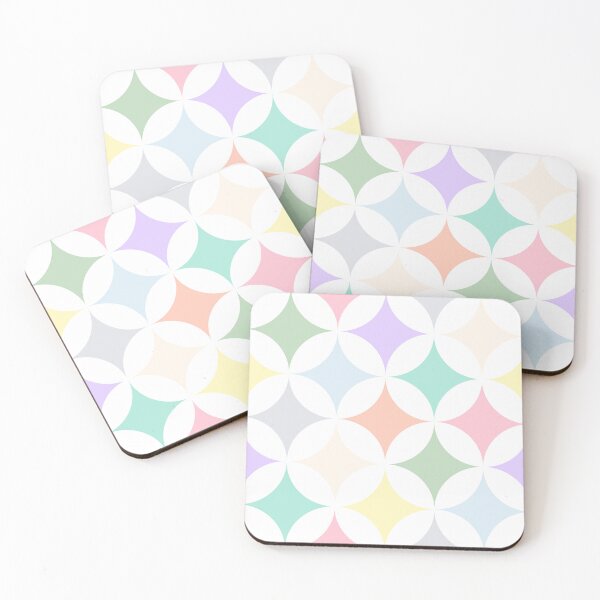 Item preview, Pastel Geometric Diamond Circles Pattern designed and sold by InovArtS.