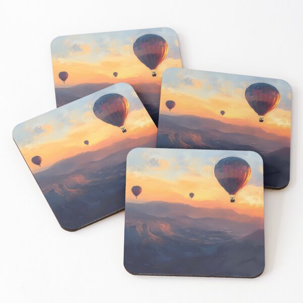 Item preview, Hot Air Balloon Over Mountains designed and sold by Alin Richard Iovănuț.