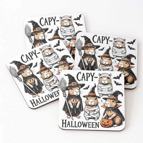Item preview, Halloween Adorable Witch-Costumed Rodents Capy designed and sold by lojadpop.