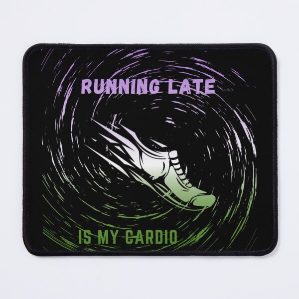 Item preview, Running late is my cardio, Genderqueer Flag , running shoe in motion graphic, cardio, run, running, gym, funny, funny lgbtq  designed and sold by PrideBeProud.