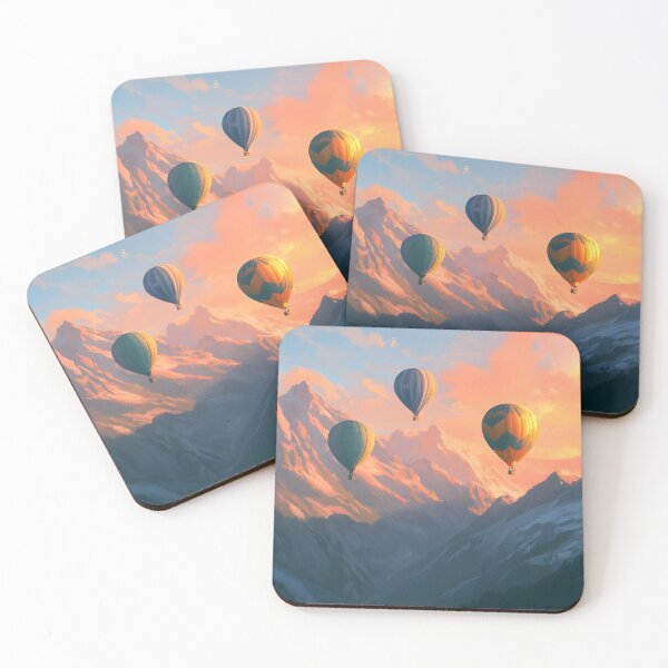 Item preview, Hot Air Balloon Over Mountains designed and sold by Alin Richard Iovănuț.