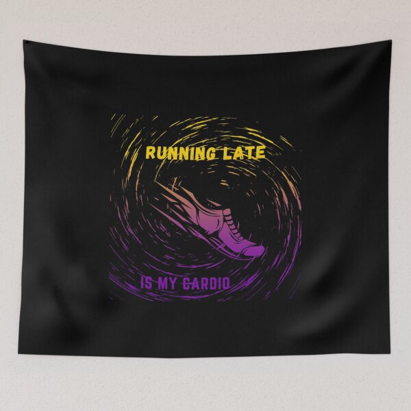Item preview, Running late is my cardio, Intersex Flag , running shoe in motion graphic, cardio, run, running, gym, funny, funny lgbtq  designed and sold by PrideBeProud.