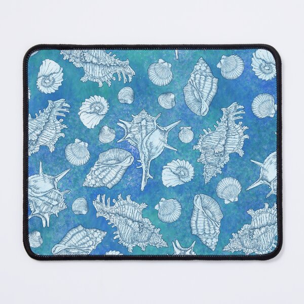 Item preview, Sea shells in ocean - watercolour pattern  designed and sold by PP-Patterns.