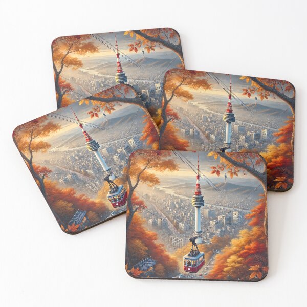 Item preview, N Seoul Tower Illustration designed and sold by unrealartwork.