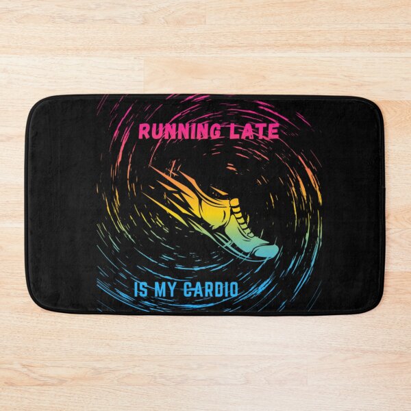 Item preview, Running late is my cardio, Pansexual Flag , running shoe in motion graphic, cardio, run, running, gym, funny, funny lgbtq  designed and sold by PrideBeProud.