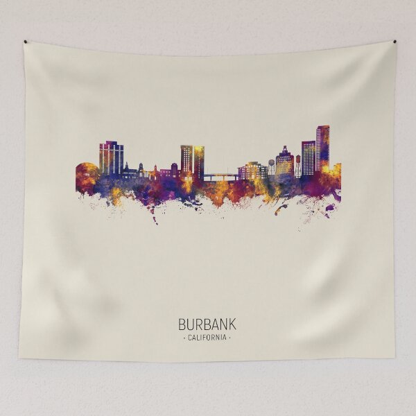 Item preview, Burbank California Skyline designed and sold by ArtPrints.