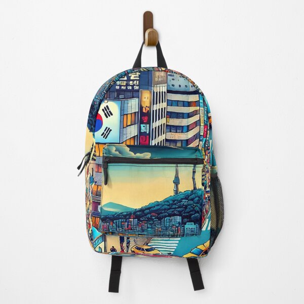 Item preview, Seoul Bustling City Illustration designed and sold by unrealartwork.