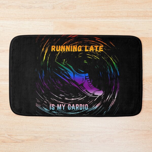Item preview, Running late is my cardio, Progress Flag , running shoe in motion graphic, cardio, run, running, gym, funny, funny lgbtq  designed and sold by PrideBeProud.
