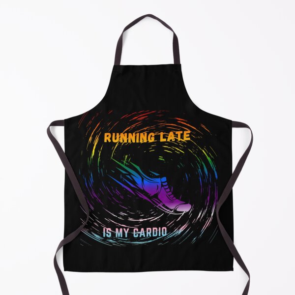 Item preview, Running late is my cardio, Progress Flag , running shoe in motion graphic, cardio, run, running, gym, funny, funny lgbtq designed and sold by PrideBeProud.
