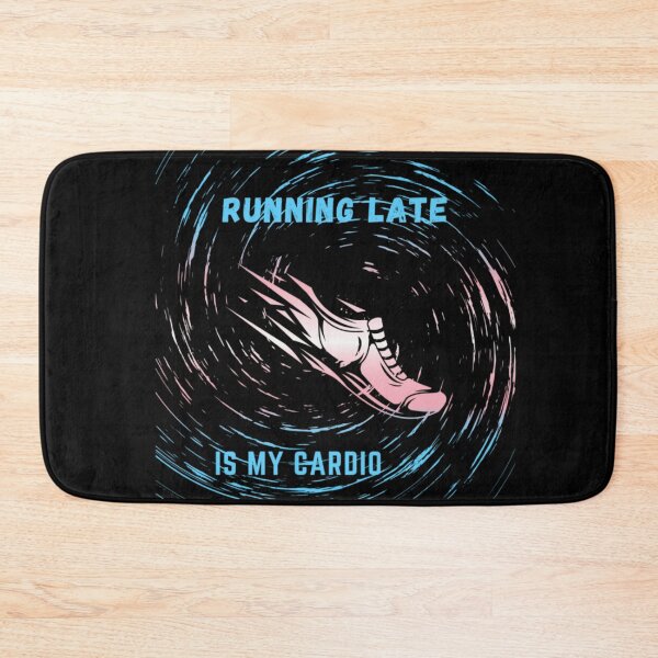 Item preview, Running late is my cardio, Transexual Flag , running shoe in motion graphic, cardio, run, running, gym, funny, funny lgbtq  designed and sold by PrideBeProud.