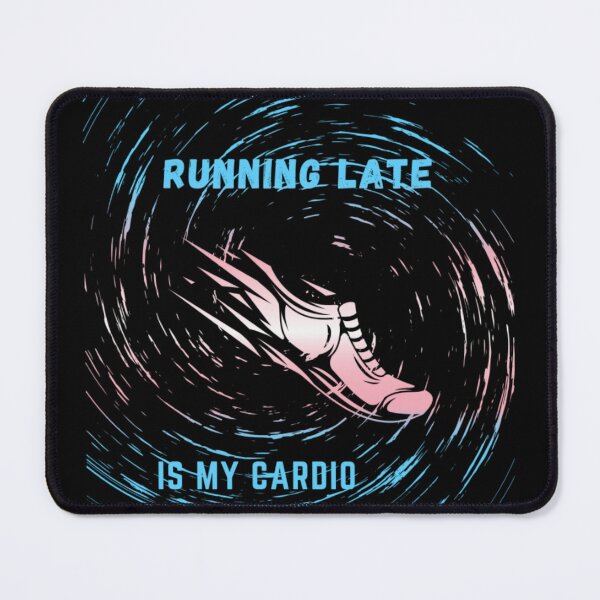 Item preview, Running late is my cardio, Transexual Flag , running shoe in motion graphic, cardio, run, running, gym, funny, funny lgbtq  designed and sold by PrideBeProud.