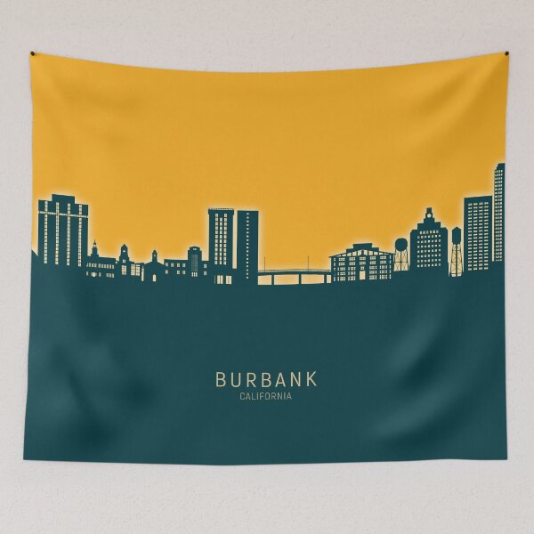Item preview, Burbank California Skyline designed and sold by ArtPrints.