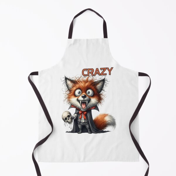 Item preview, Crazy vampire fox holding a skull designed and sold by LoneAngel.