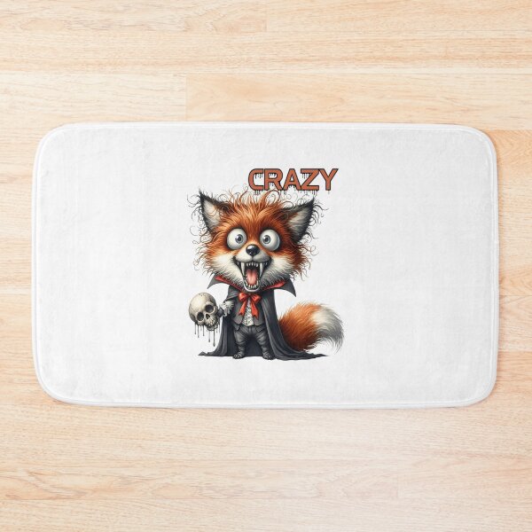 Item preview, Crazy vampire fox holding a skull designed and sold by LoneAngel.