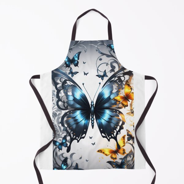 Item preview, Blue and orange butterflies designed and sold by NolineXpression.