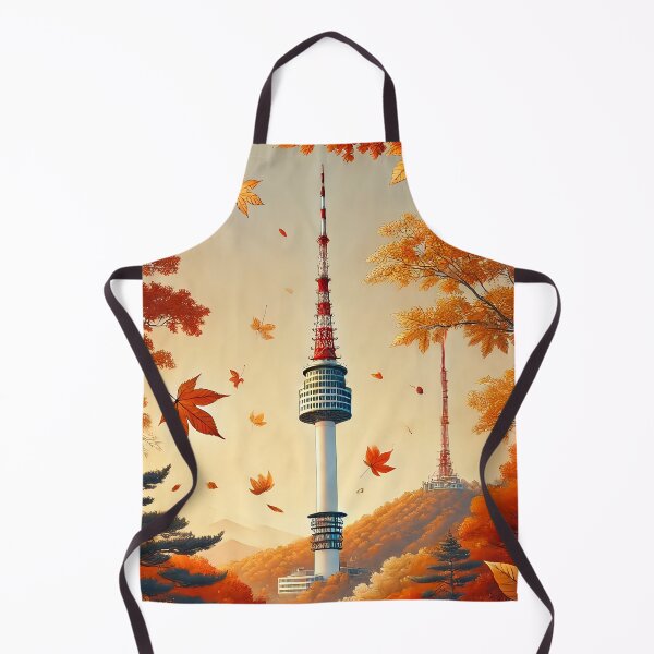 Item preview, N Seoul Tower Autumn designed and sold by unrealartwork.