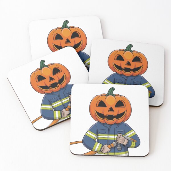 Item preview, Pumpkin Firefighter Halloween Fun designed and sold by FugitiveLJ27.