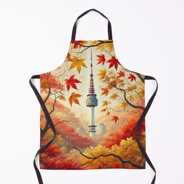 Item preview, N Seoul Tower Autumn designed and sold by unrealartwork.