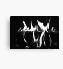 Black Flame Canvas Print