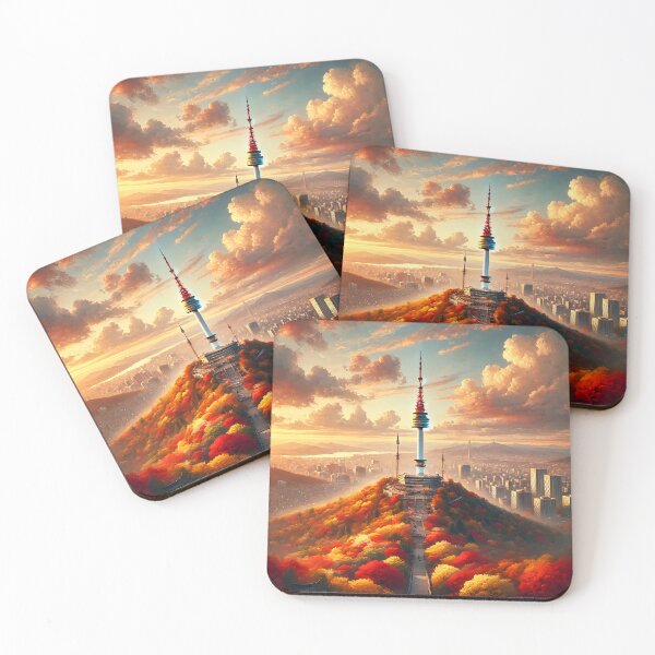 Item preview, Seoul Tower From the Top designed and sold by unrealartwork.