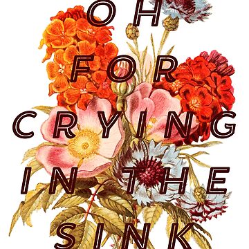 Artwork thumbnail, For Crying in the Sink Holo-Sticker by WildRootsArt
