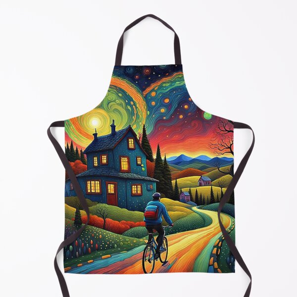 Item preview, Bicycle ride on starry night 5 designed and sold by George Hutton Hunter.