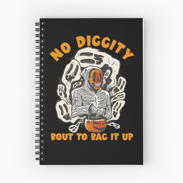 Item preview, No Diggity Bout to Bag it Up Halloween Spooky Ghost Gear designed and sold by DynamicDesign.