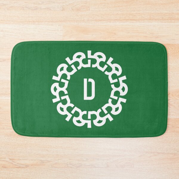 Item preview, Chain Link Letter D with Bold Geometric Emblem  designed and sold by rasagamastore.