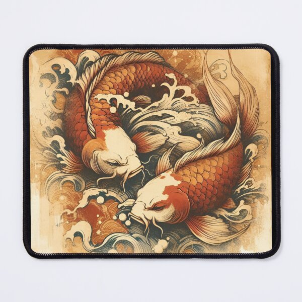 Item preview, Koi fish graphic design designed and sold by studio-life.