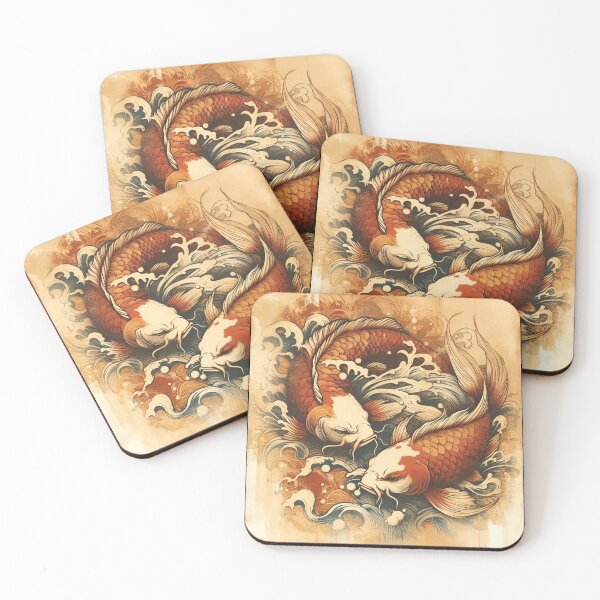 Item preview, Koi fish graphic design designed and sold by studio-life.