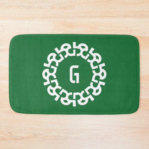 Item preview, Chain Link Letter G with Bold Geometric Emblem  designed and sold by rasagamastore.