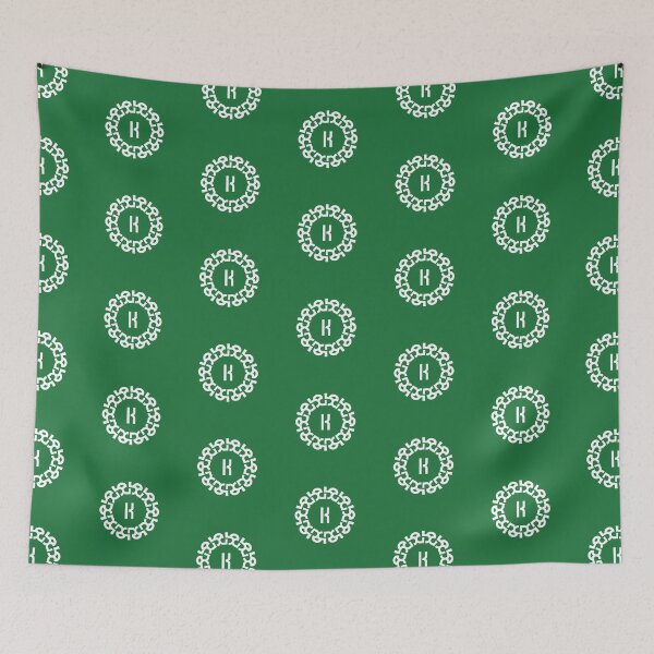 Item preview, Chain Link Letter K with Bold Geometric Emblem  designed and sold by rasagamastore.