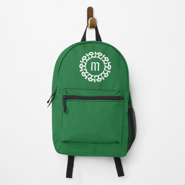Item preview, Chain Link Letter M with Bold Geometric Emblem designed and sold by rasagamastore.