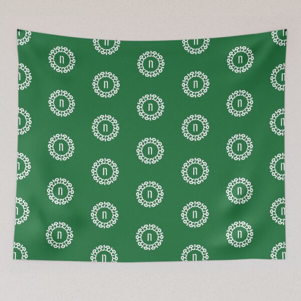 Item preview, Chain Link Letter N with Bold Geometric Emblem  designed and sold by rasagamastore.