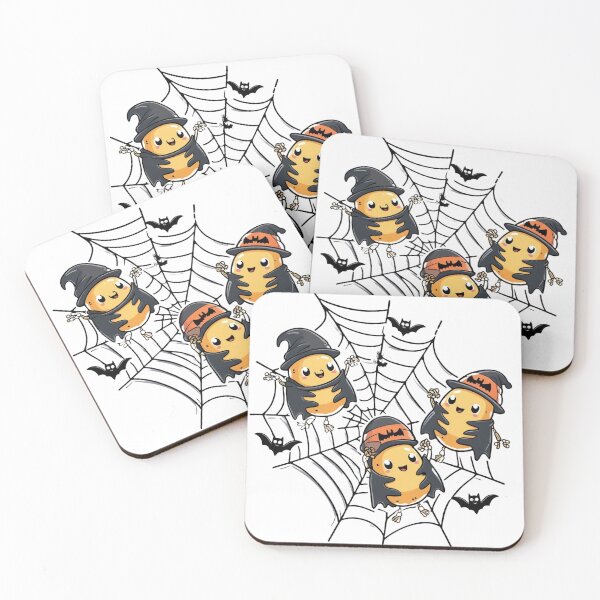 Item preview, Spooky Microbes as Bats Playing with Spider Webs designed and sold by AdoraSticks.