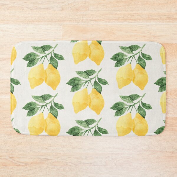 Item preview, Lemons illustration with green leaves designed and sold by helga-wigandt.