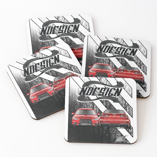 Item preview, mitsubishi lancer evoX front and rear red  designed and sold by NaquashM.